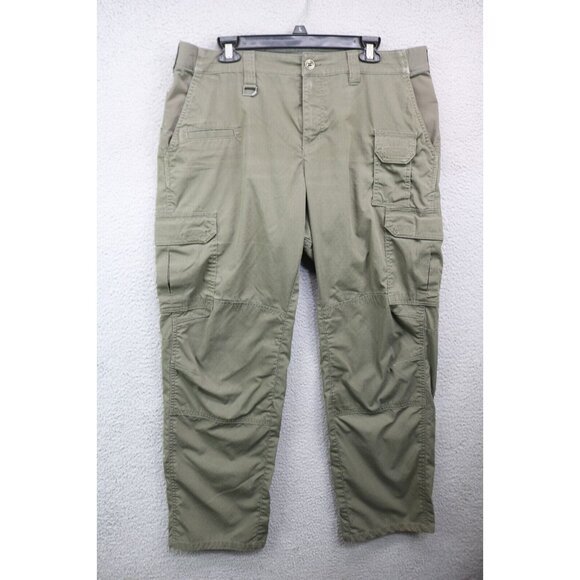 5.11 Tactical Women's Cargo Pants-Olive Green-Size 14-Pockets-Gorpcore - Picture 1 of 10